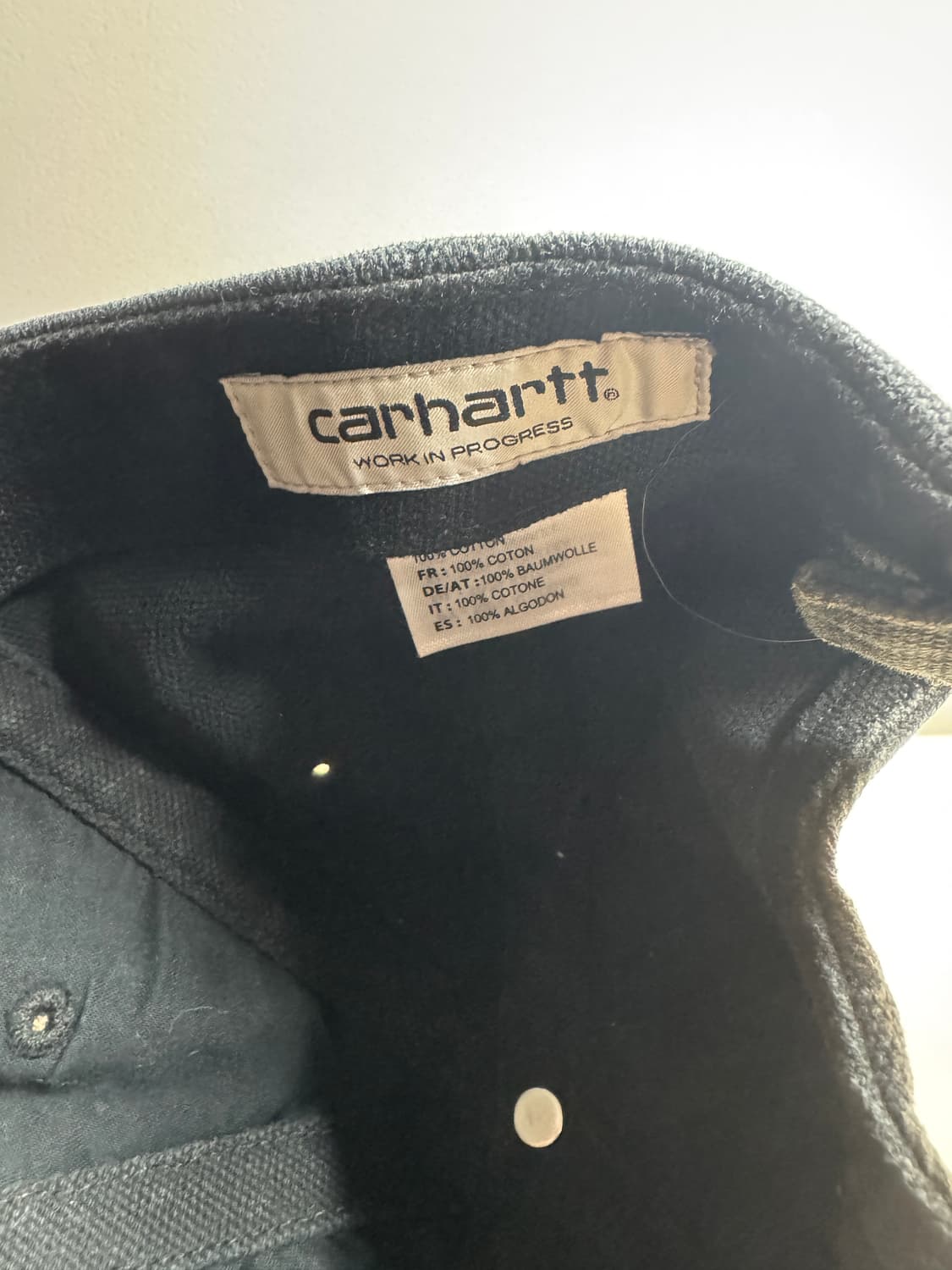 칼하트 캔버스캡 6패널 블랙 상품이미지4