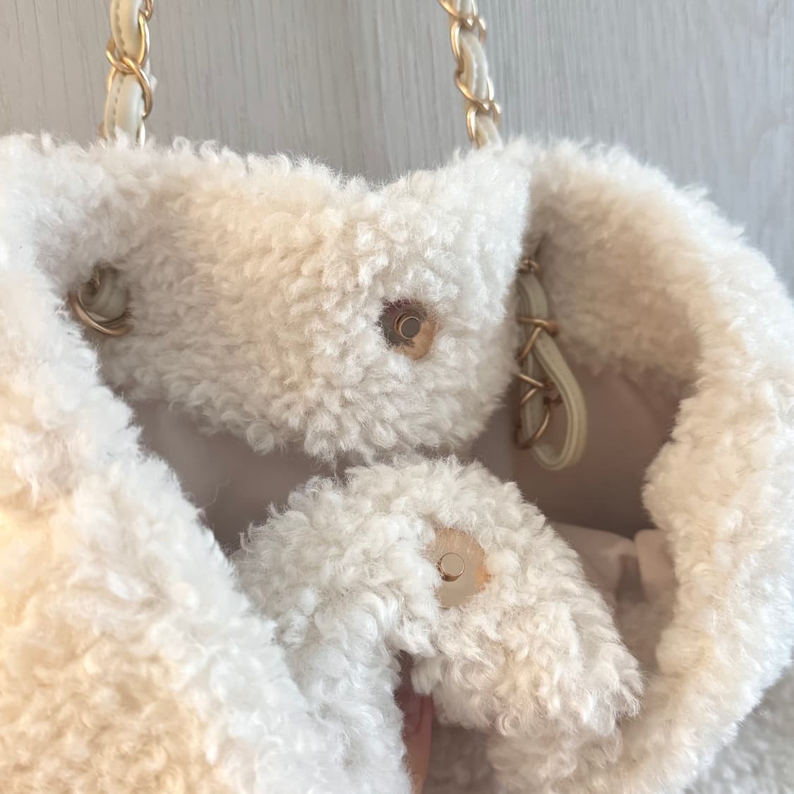 일본 미피 뽀글이 체인백 상품이미지5