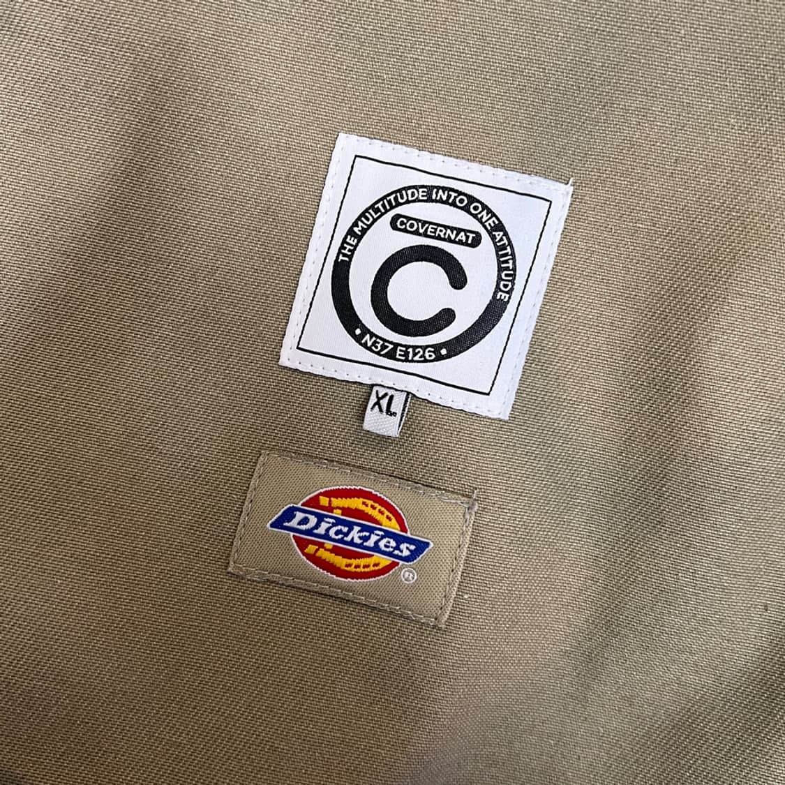 커버낫 x 디키즈 패브릭 블루종 자켓 XL 상품이미지4
