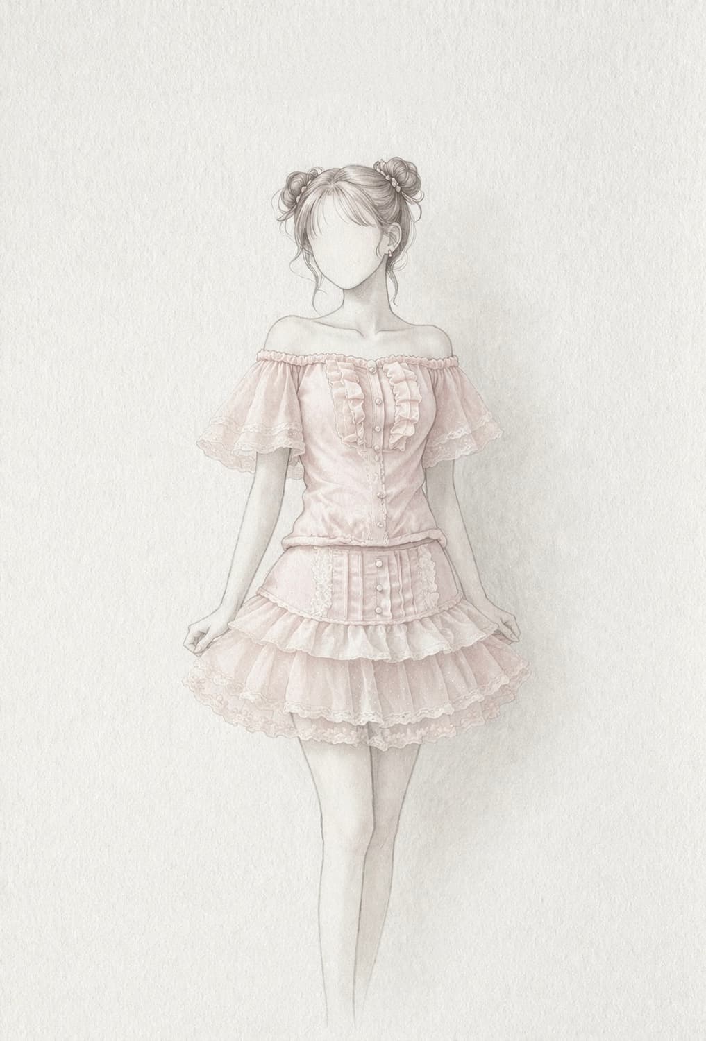 리즈리사 lizlisa 스커트 큐롯 엑시즈팜 블라우스 달천깔 히메갸루 상품이미지2