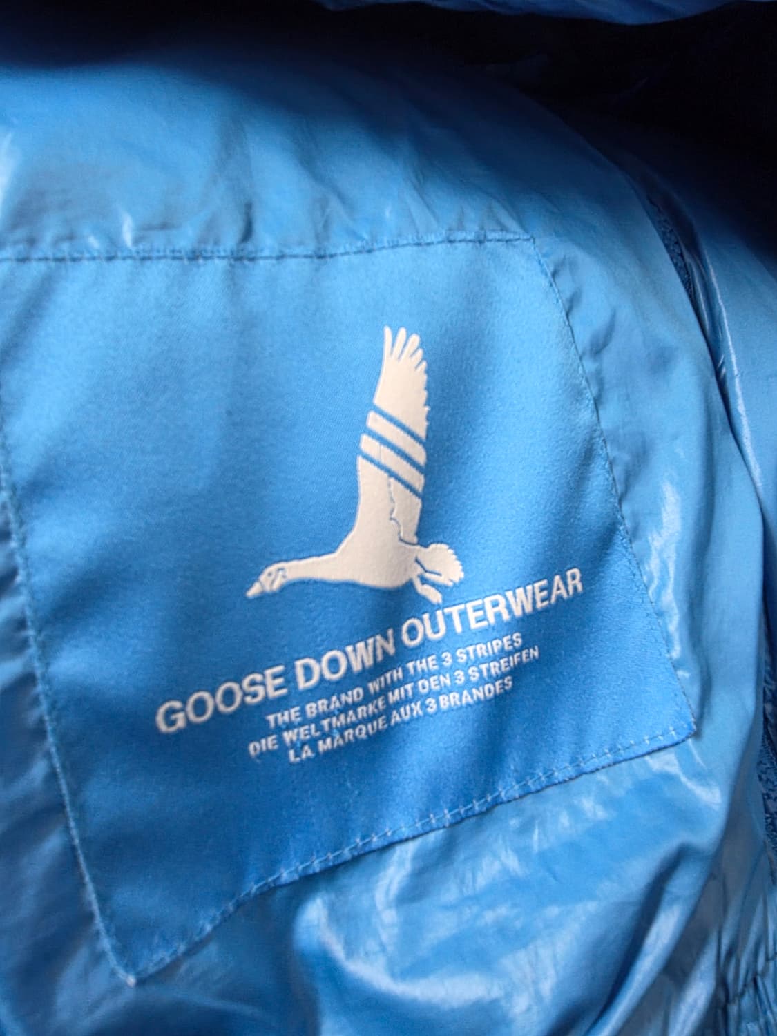 아디다스 스카이블루 구스다운 패딩 105사이즈 실측 70/60 상품이미지6