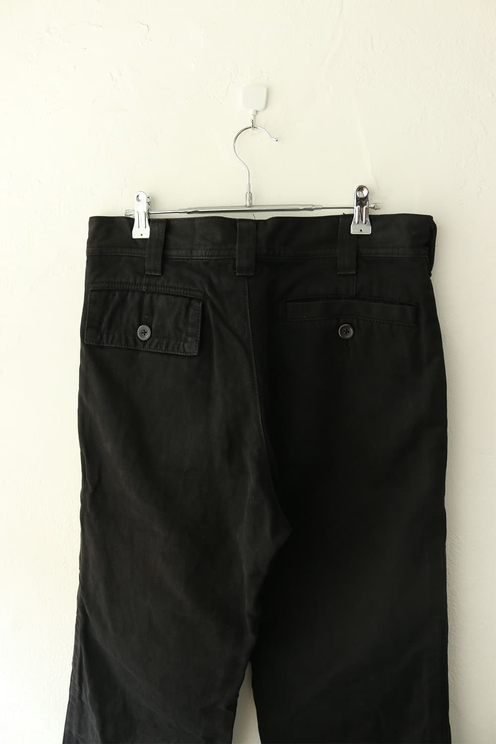 Y's 블랙 코튼 트라우저  상품이미지5