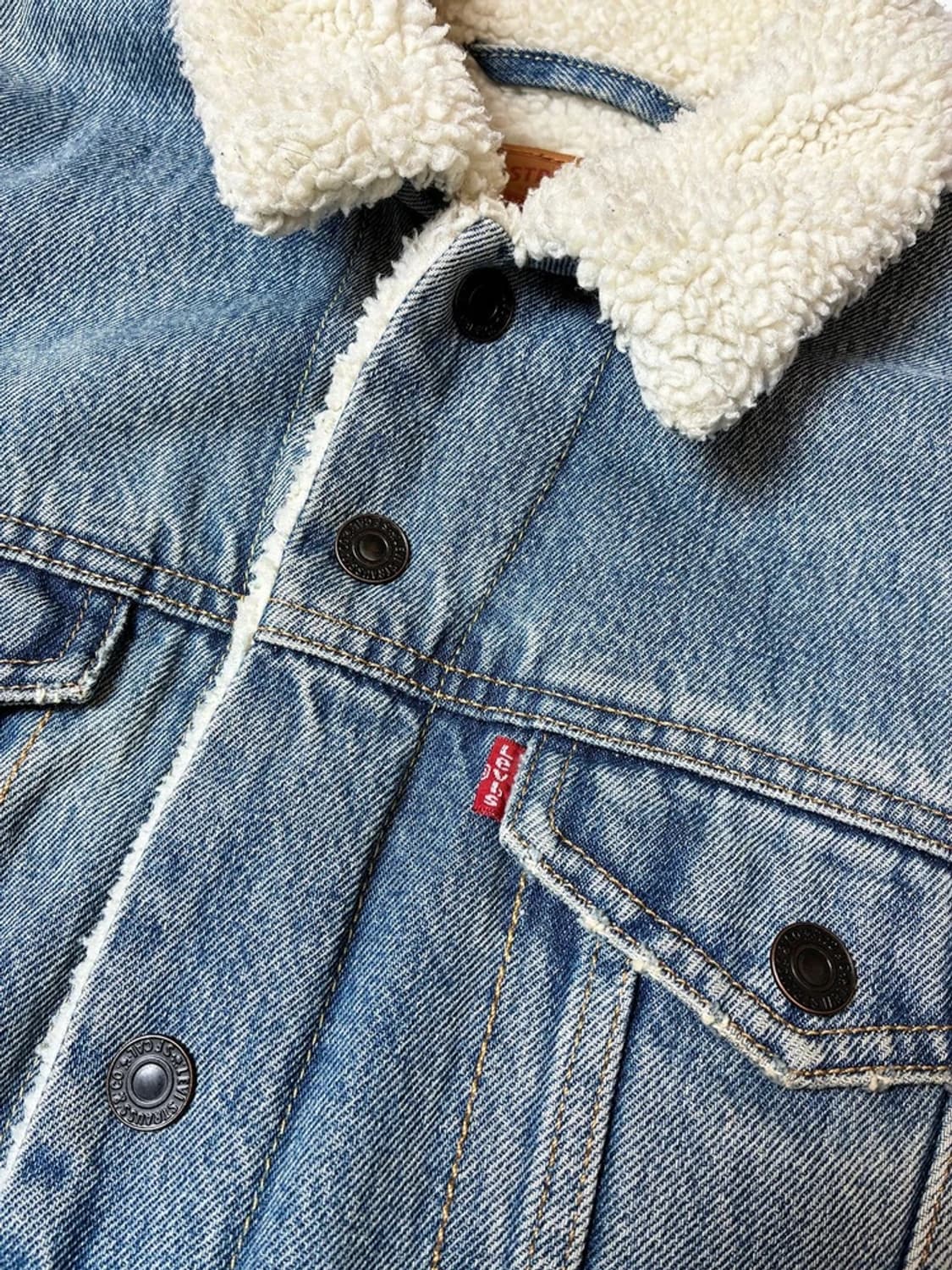 리바이스 00's 양털 데님 트러커 자켓 PN8152 상품이미지3