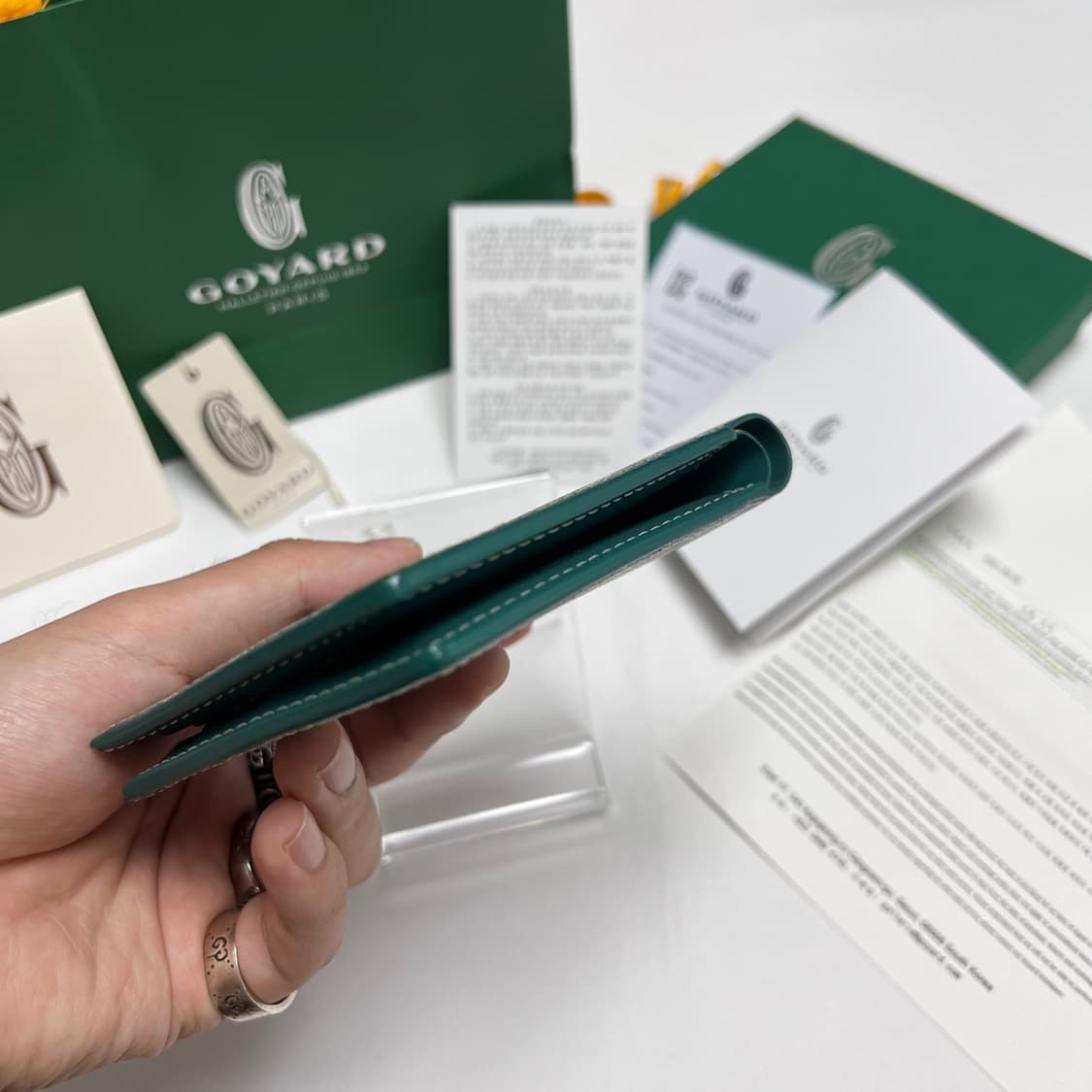 고야드 스페셜 그린 빅투와르 반지갑 상품이미지6