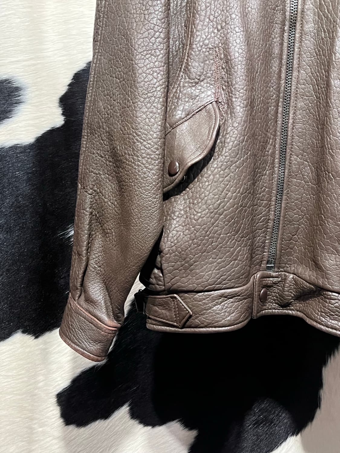 Toma 브라운 레더 자켓 상품이미지5