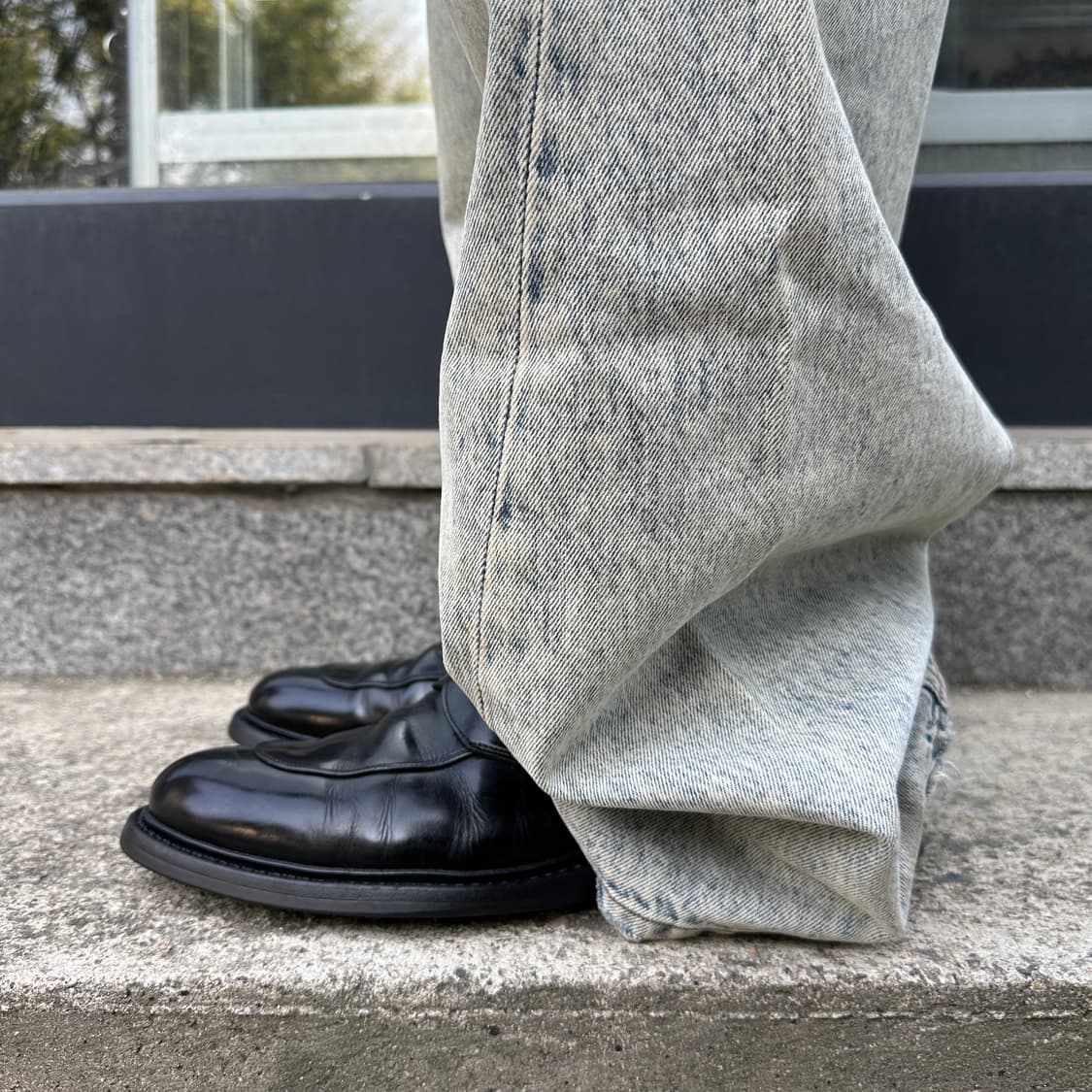 00s 빈티지 프라다 가죽 스톰퍼 로퍼 상품이미지10