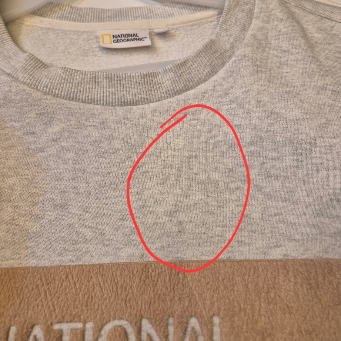 2XL 내셔널지오그래픽 오트밀 맨투맨  상품이미지8