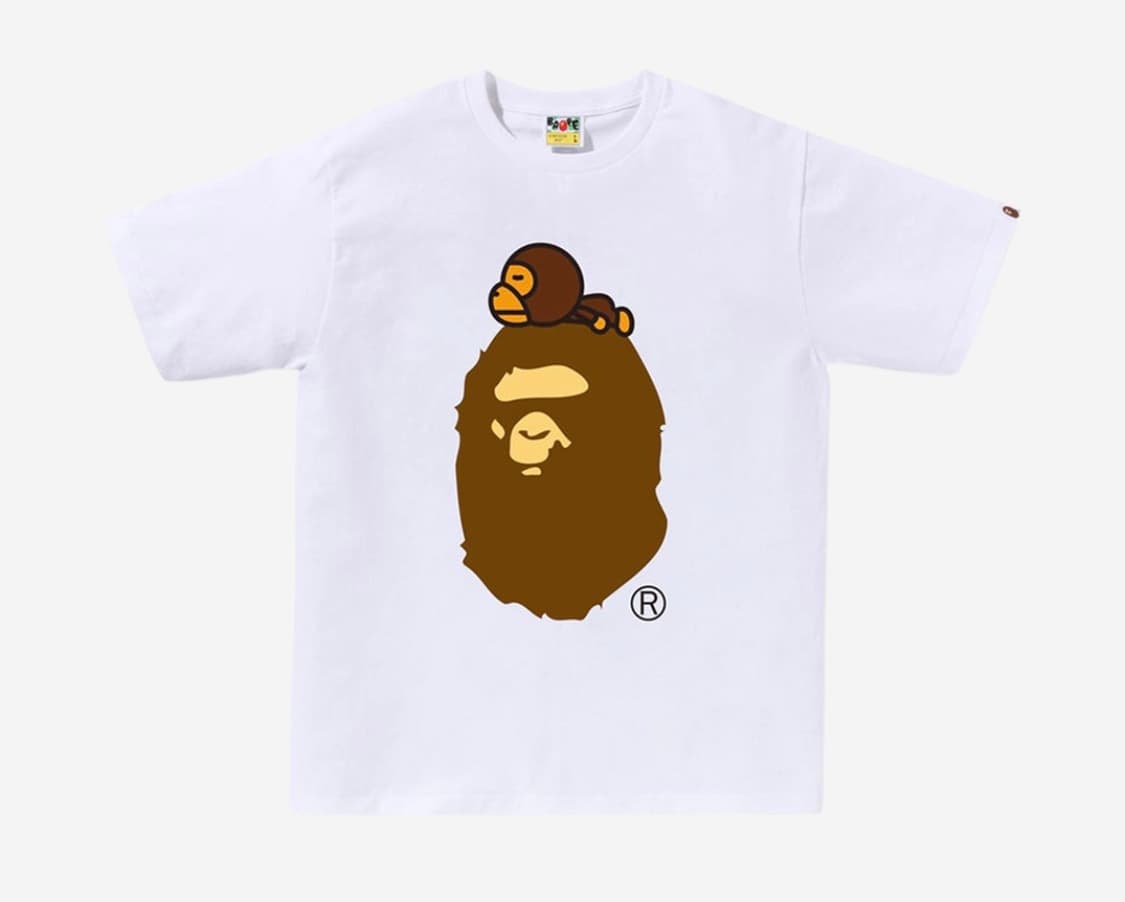 [M] 베이프 빅에이프 온 마일로 화이트 상품이미지1