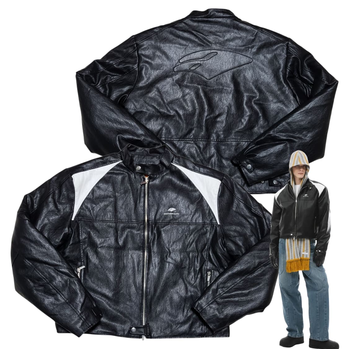 (2) 어나더유스 레더  바이커봄버 상품이미지1