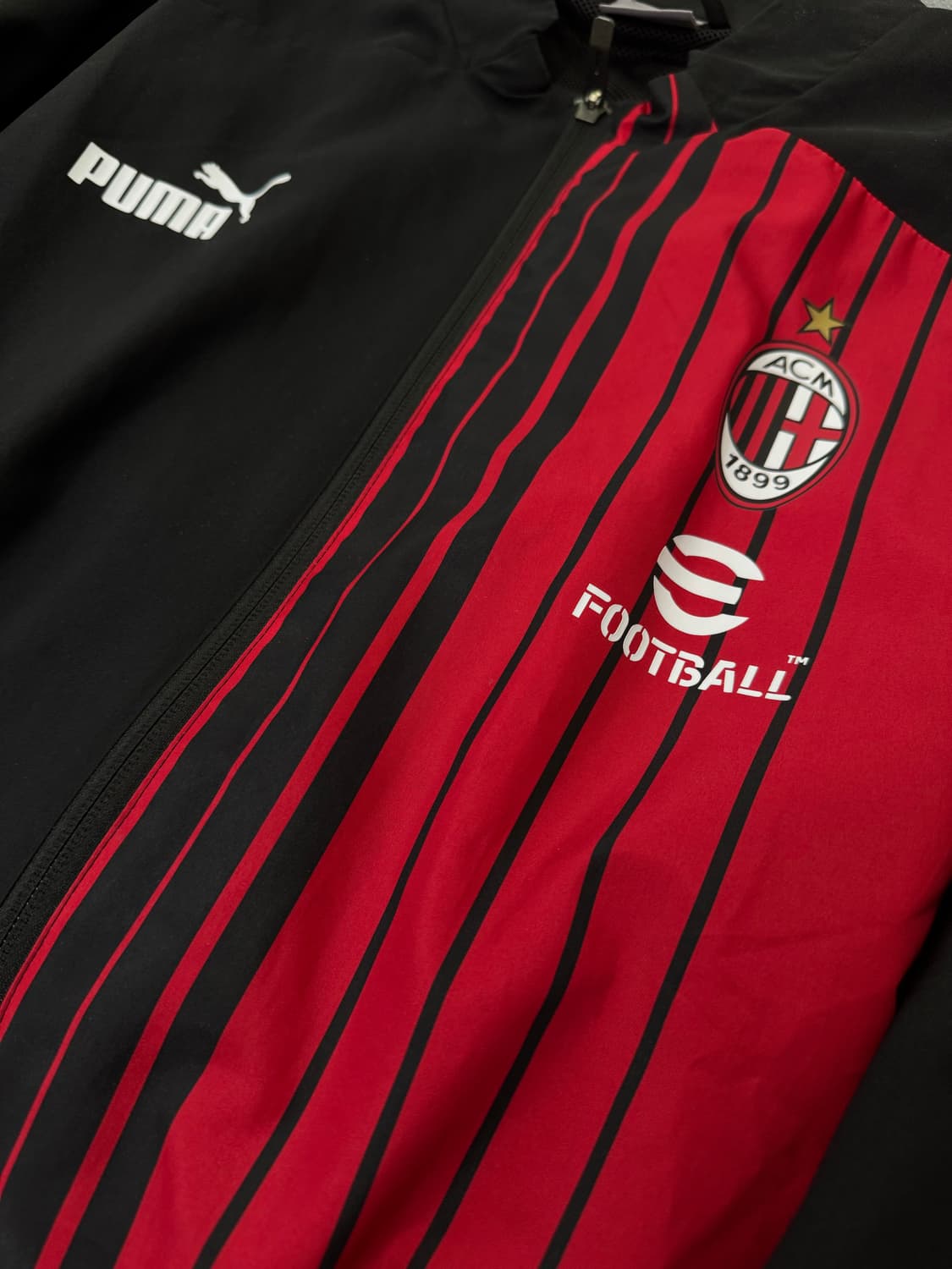 22-23 AC밀란 프리매치 집업 자켓 바람막이 저지 - XL 상품이미지3