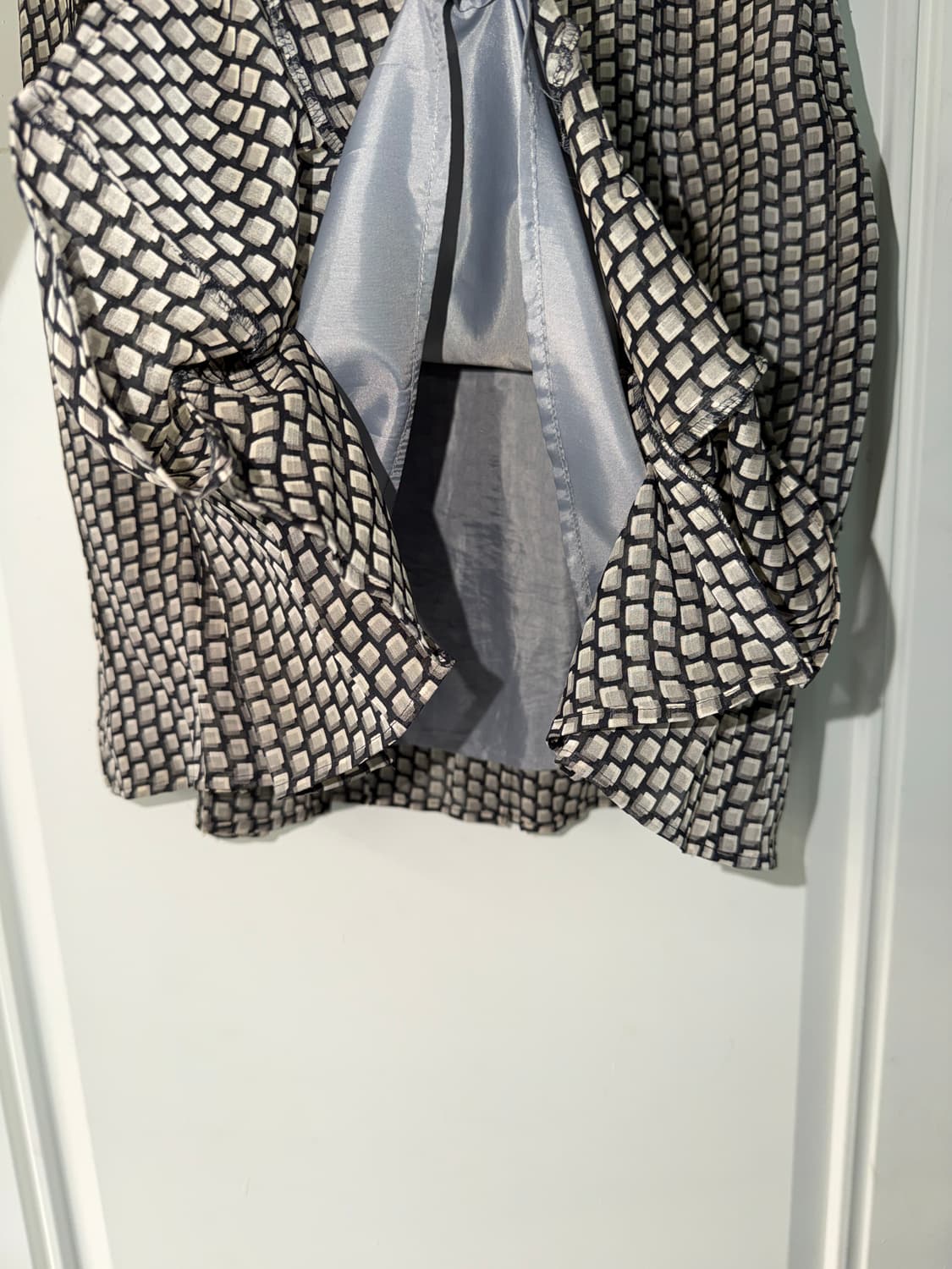 일본빈티지 패턴 플리츠 미디스커트 상품이미지8