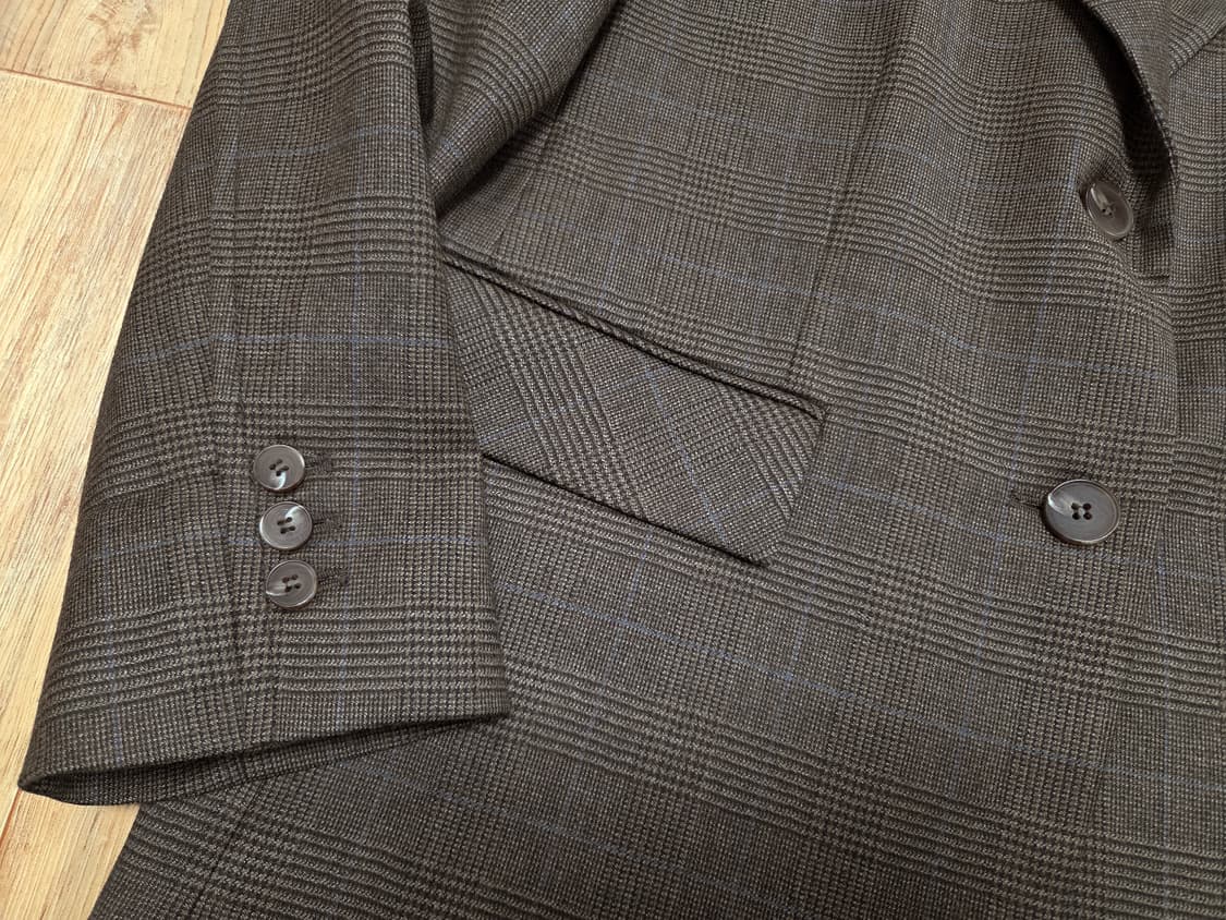 아바몰리(AVAMOLLI) 마틴 글렌체크 싱글자켓 55-66 새상품 상품이미지7