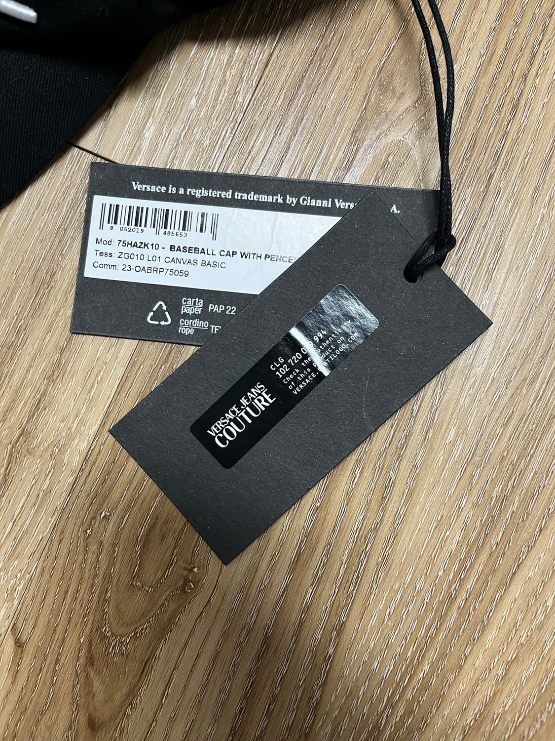 (새상품) 베르사체 진스 꾸뛰르 볼캡 상품이미지2