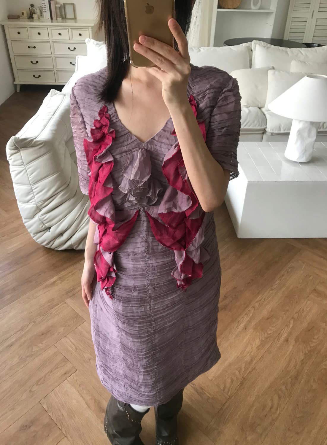 vintage ruffle one-piece 상품이미지2