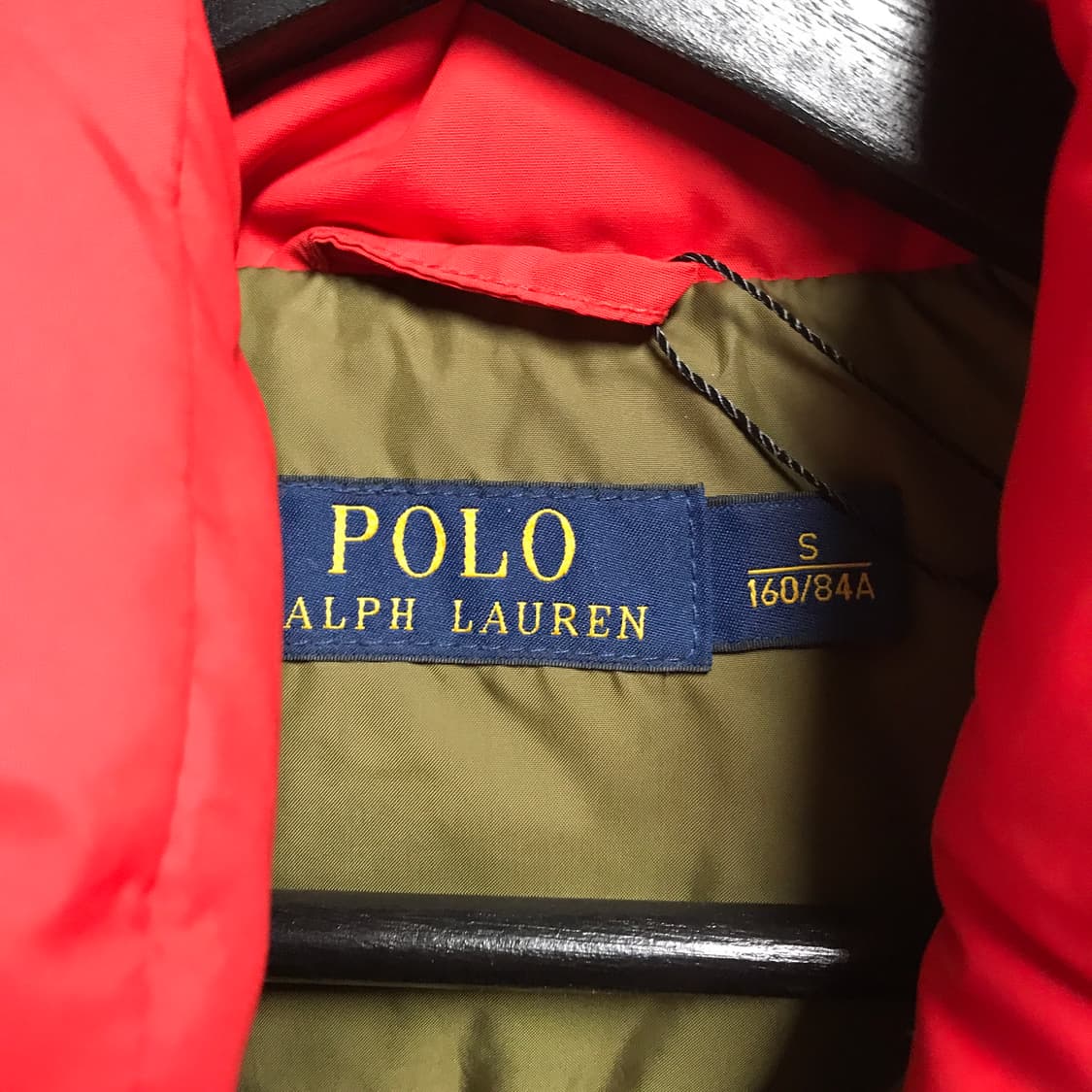 폴로 랄프로렌 패딩 조끼 레드 S(W) 상품이미지5