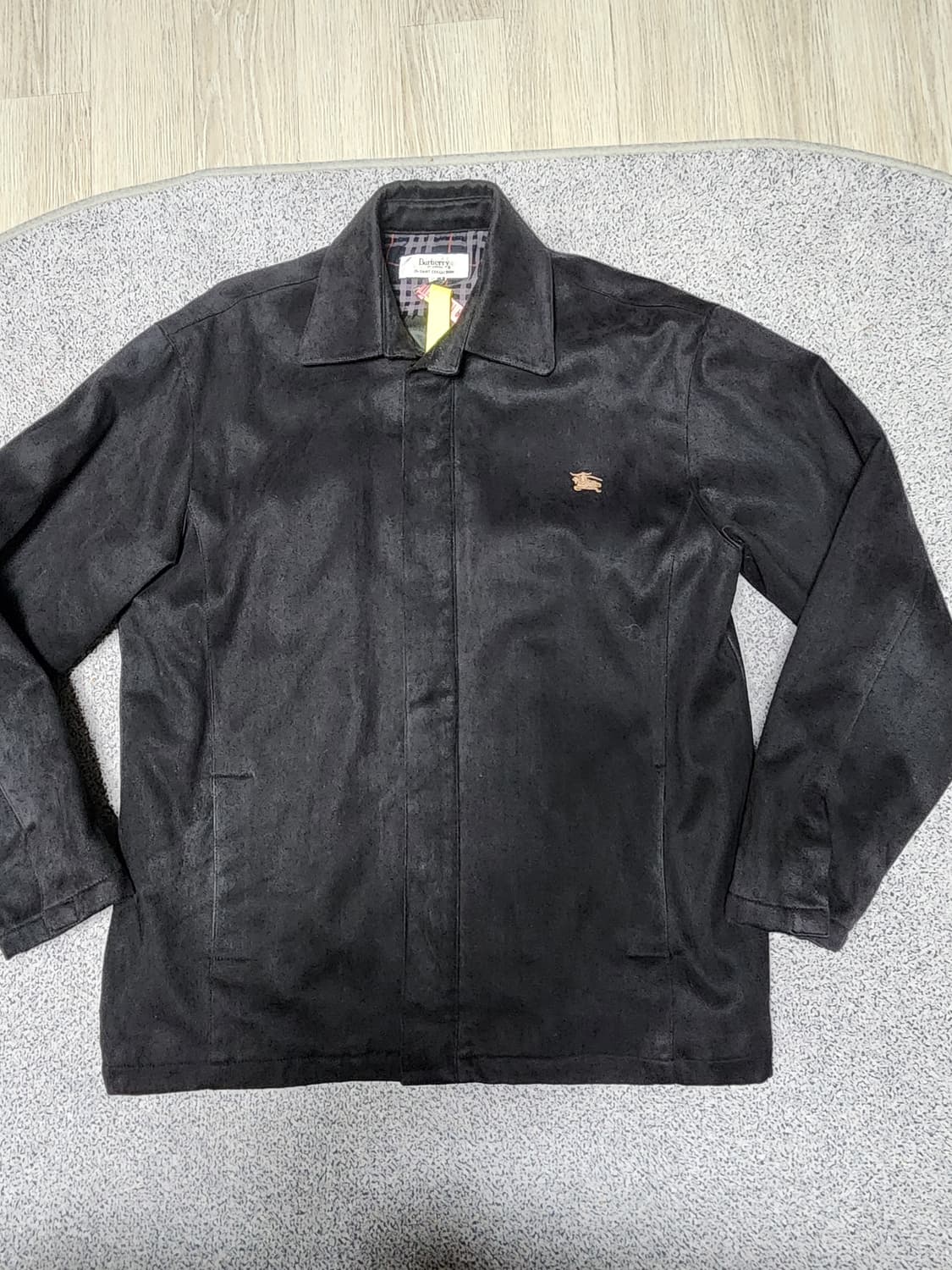 버버리 블랙 스웨이드 자켓 105 상품이미지1