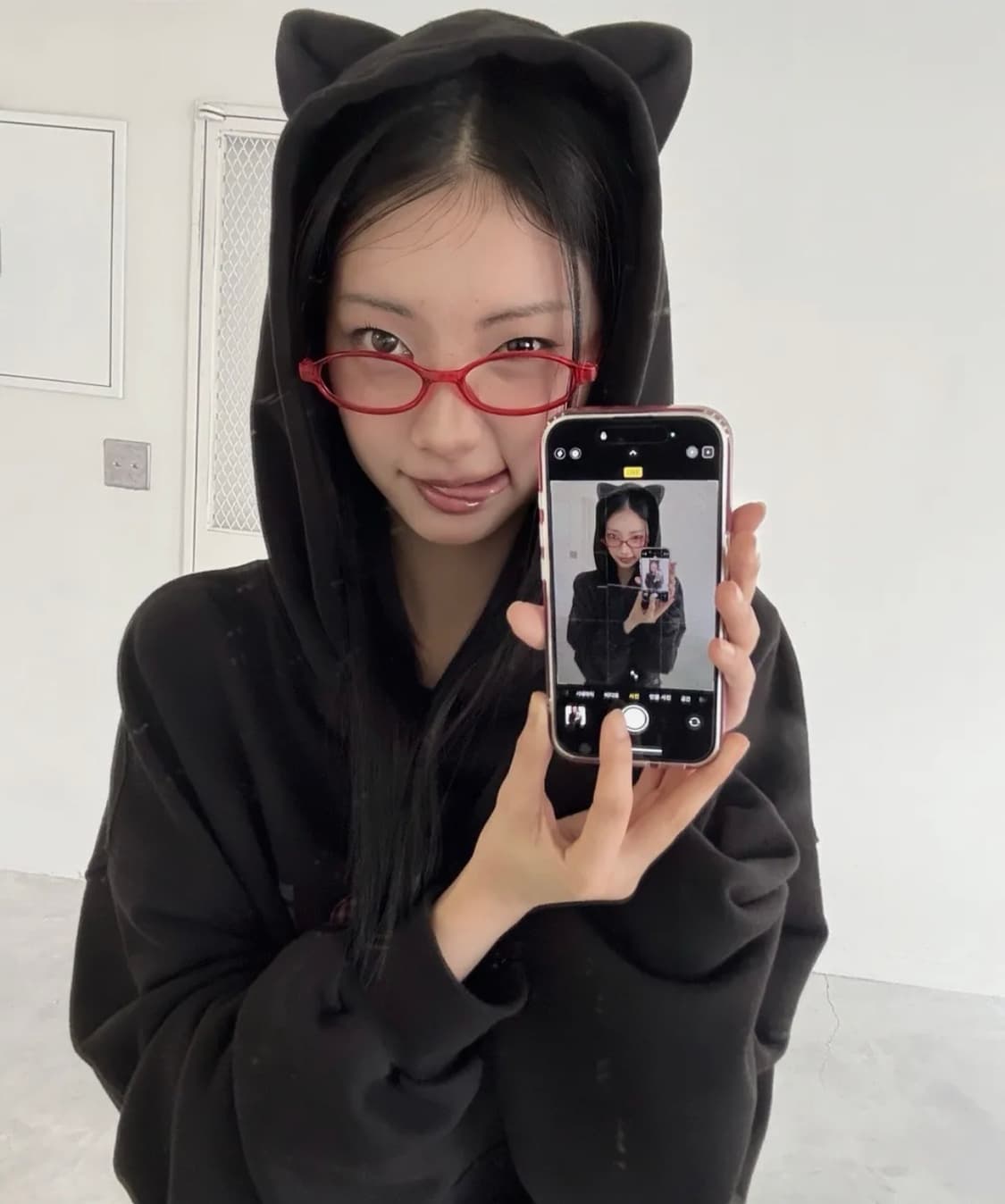잇자바이브 I LOVE CAT HOODIE 고양이귀 후드티 상품이미지3