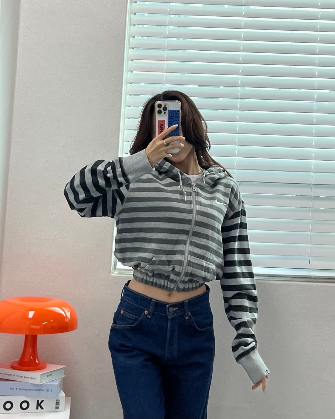 (WOMEN)나이키 크롭 후드집업-M1474 상품이미지8