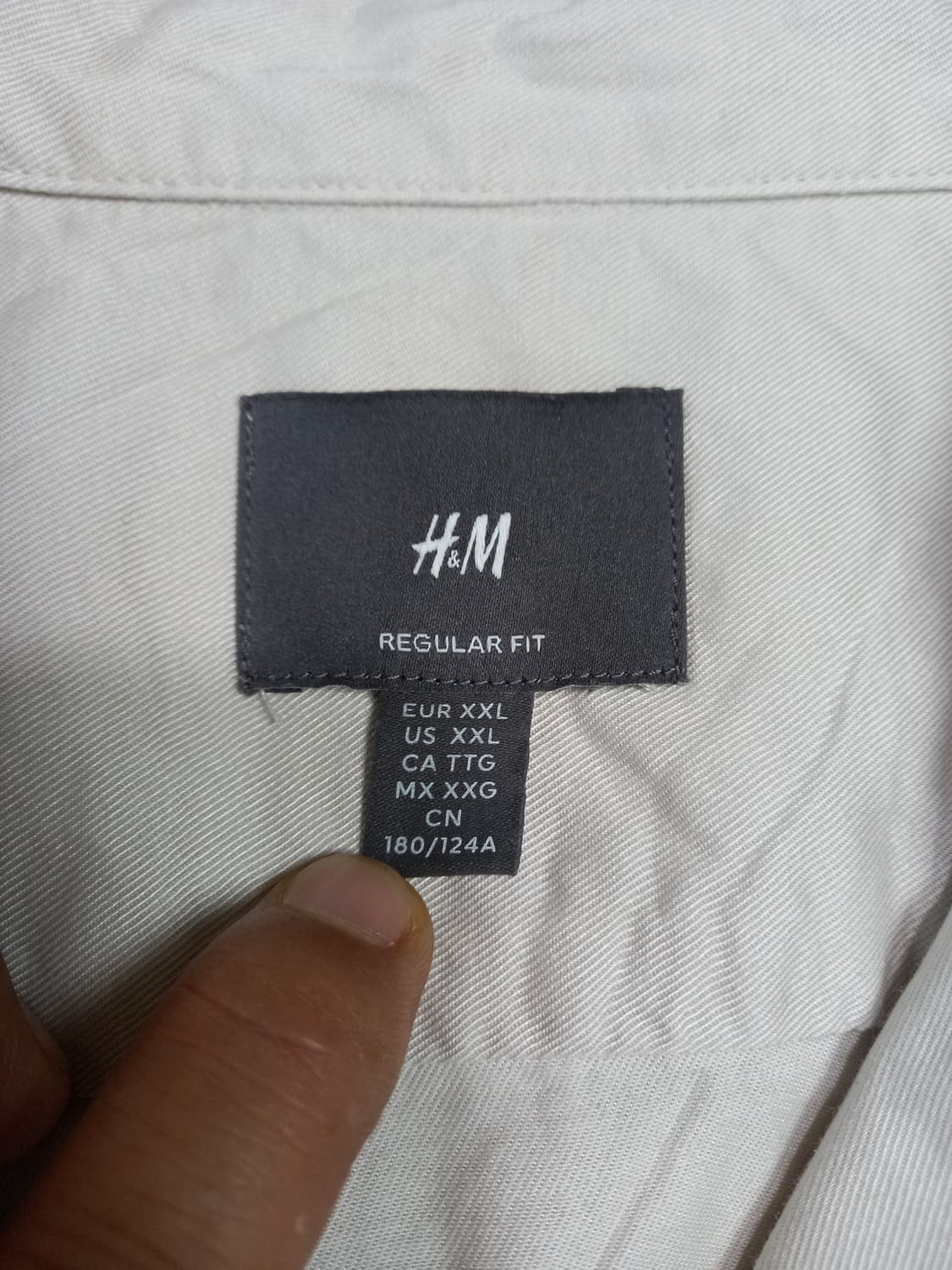 2XL110 H&M 리오셀40% 반팔셔츠 연베이지 2XL-232 상품이미지4