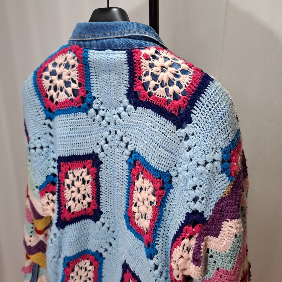 (새제품) 올리언스 스토어 리워크 코바늘 데님자켓 FREE B673 상품이미지6