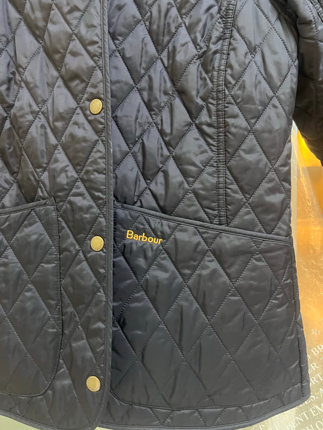 바버 아난데일 퀼팅 자켓 네이비 UK10 상품이미지2