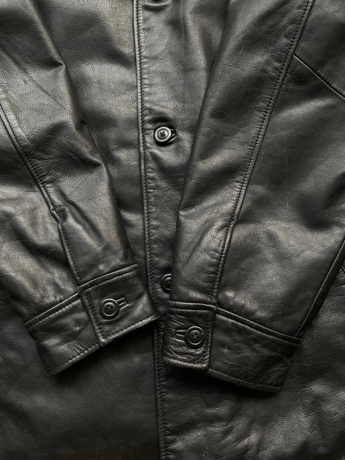 90s 올드갭 레더 카코트 gap carcoat 상품이미지7