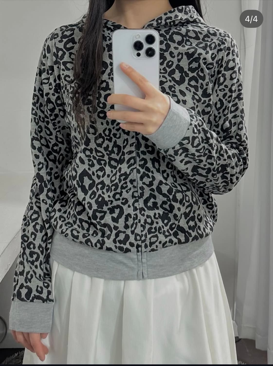 leopard hood zipup 상품이미지3