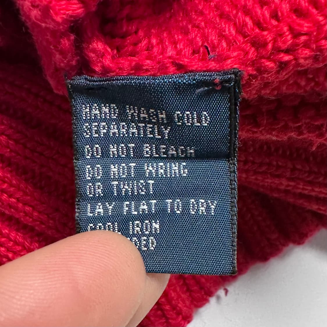 폴로 랄프로렌 레드 코튼 니트 상품이미지6