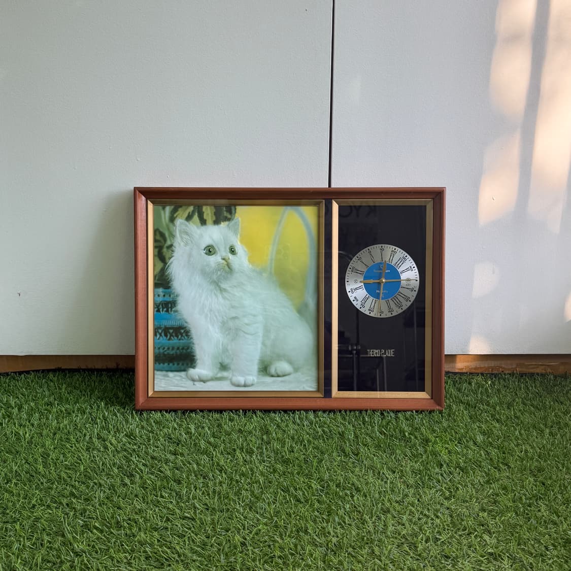 일본 고전 빈티지 쇼와 레트로 고양이 시계 액자 인테리어 소품 상품이미지2