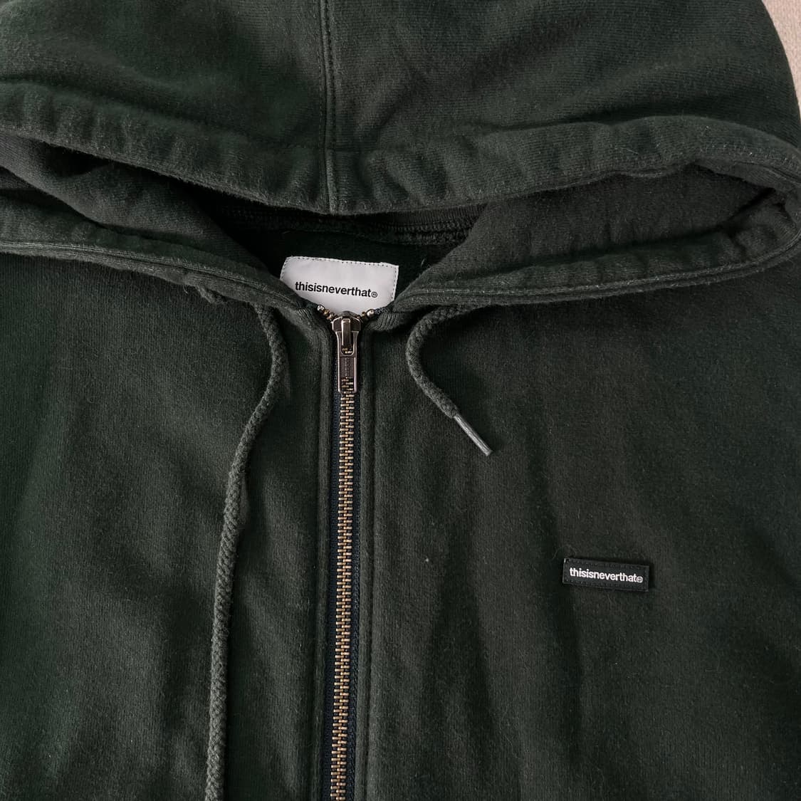 100 디스이즈네버댓 박스로고 투웨이 후드집업 상품이미지2