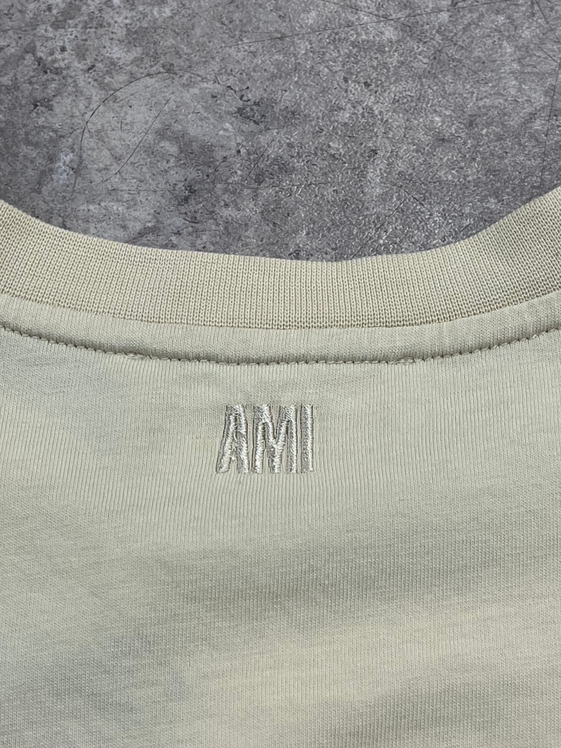아미 스몰 하트 로고 반팔티 크림 L #csz3480 상품이미지8
