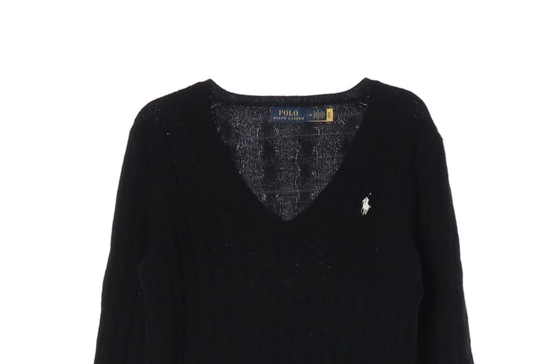 폴로 랄프 로렌 캐시미어 꽈배기 니트 M 상품이미지3