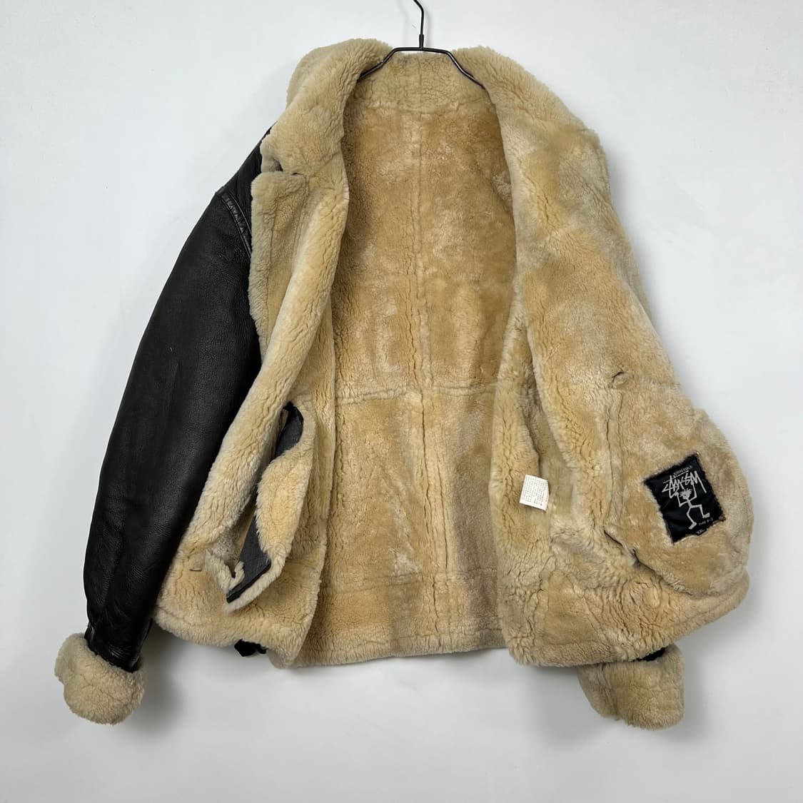 1980s Stussy 스투시 B-3 양가죽 무스탕 상품이미지2