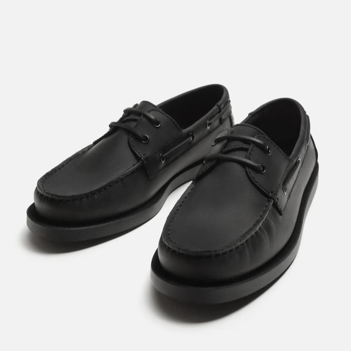 새제품270) 자라  가죽 데크 슈즈 로퍼 구두 상품이미지3