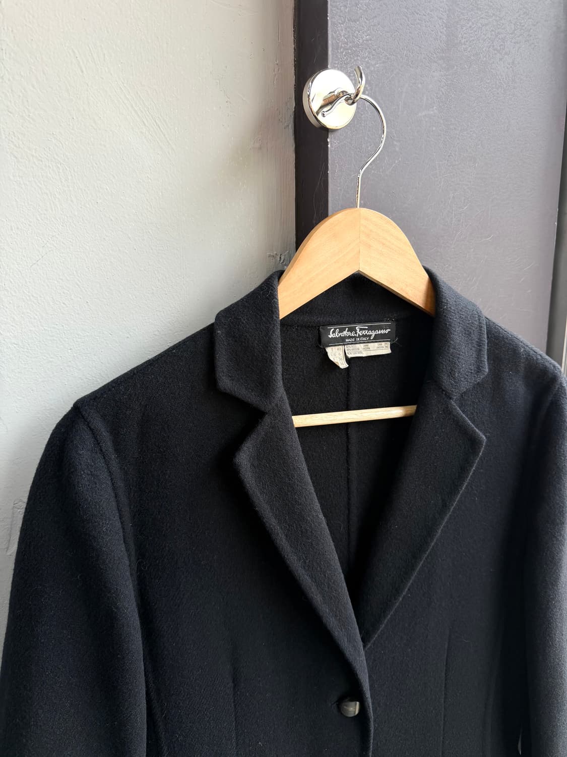 IT40/ 살바토레 페라가모 앙고라 블렌딩 코트 자켓 상품이미지3