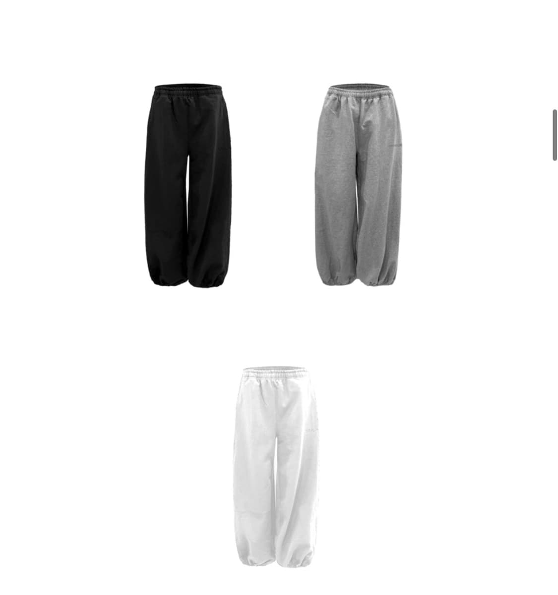 오도어) Molly Wide Jogger WH 2 상품이미지4