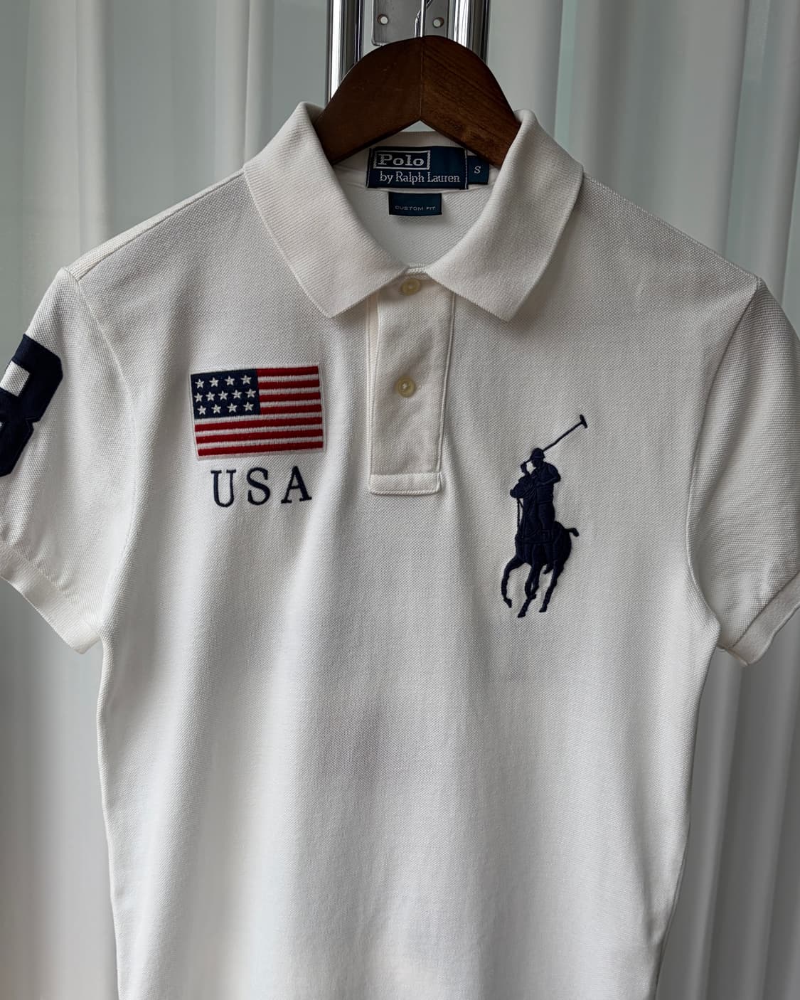 [S]폴로 랄프로렌 빅포니 치프키프 USA 성조기 카라 티셔츠 상품이미지7