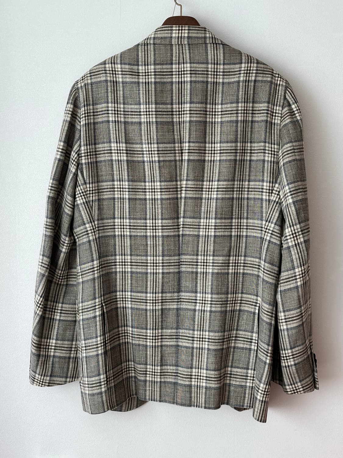 스피어 & 맥케이 울 체크 블레이저 FABRIC MADE IN ITALY 상품이미지3
