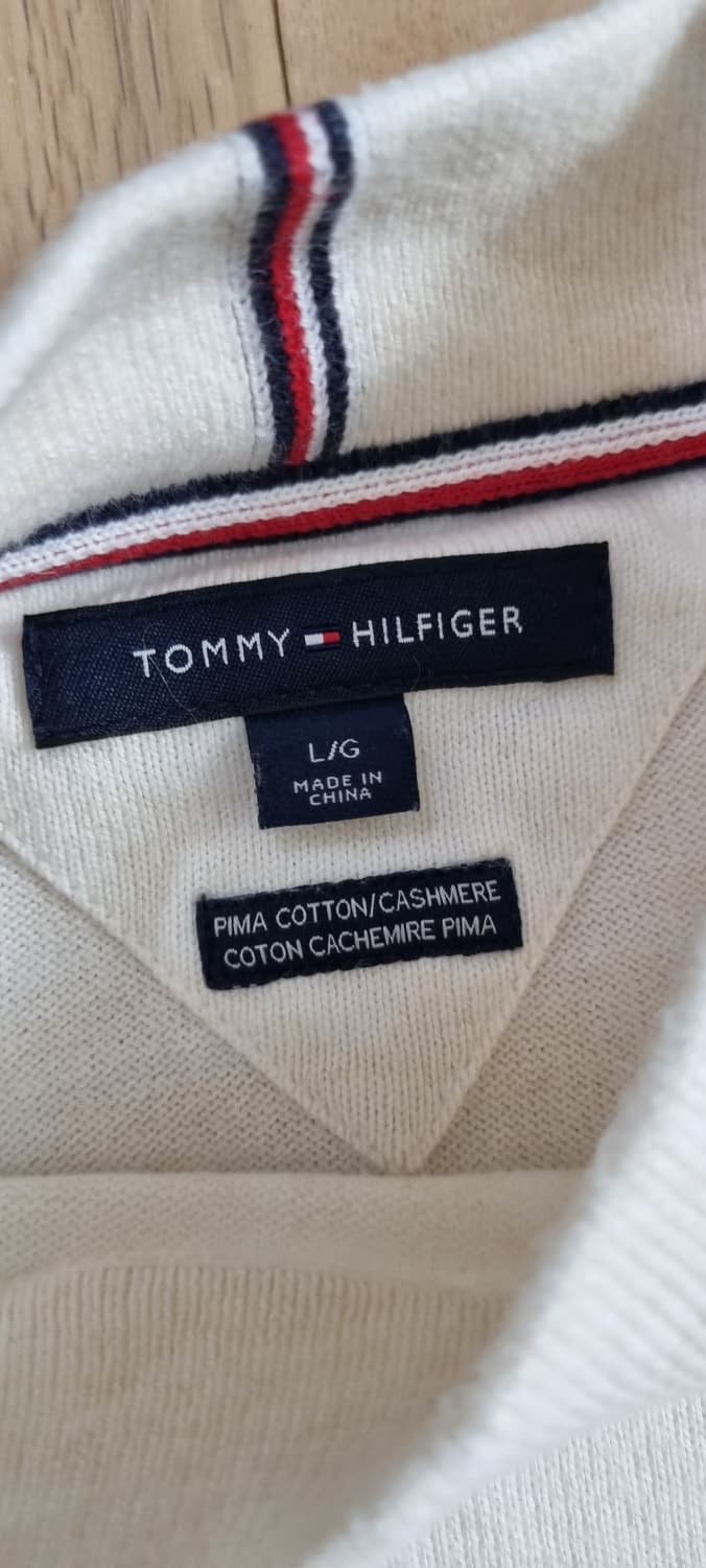 타미힐피거 피마코튼 캐시미어5% 반폴라 니트 L _ 남성 상품이미지9