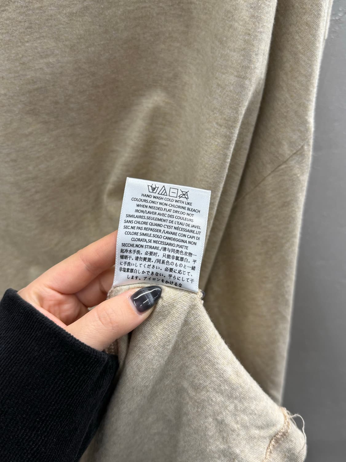 ESSENTIALS 에센셜 피어 오브 갓 베이지 롱슬리브 L 상품이미지6