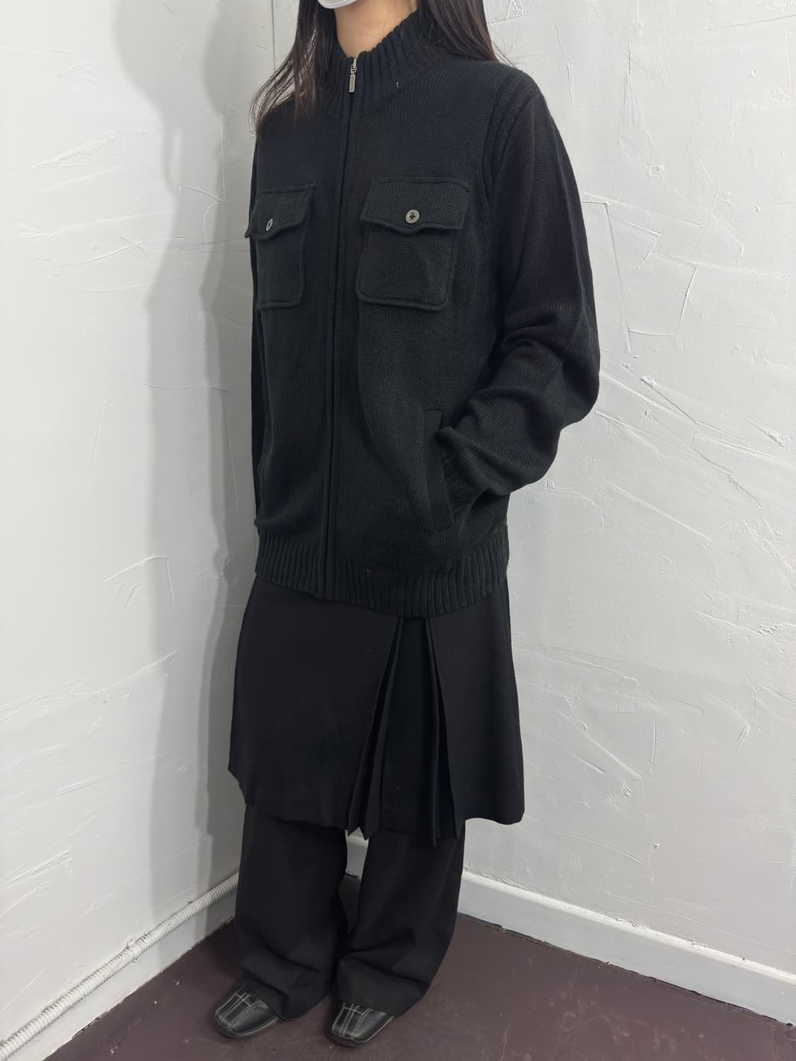 topvalu pocket knit zipup 상품이미지4