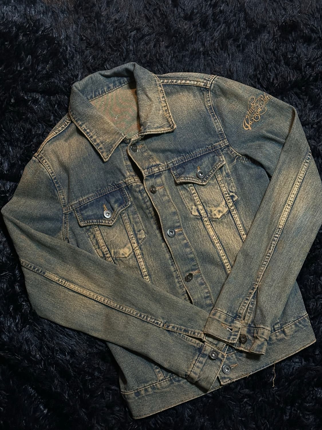 Washed denim jacket 상품이미지1