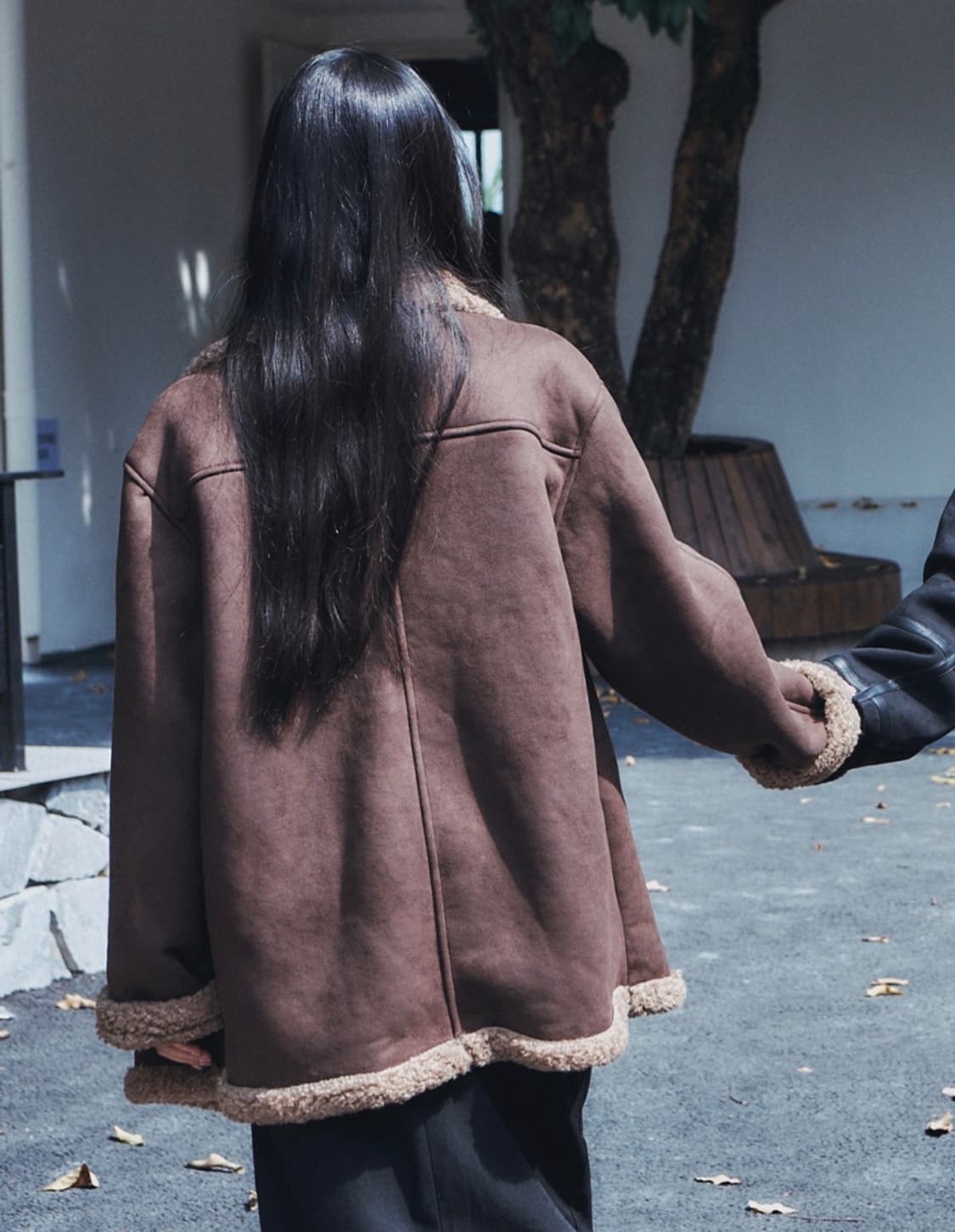 플레이스 스튜디오 브라운 무스탕 (free) 상품이미지2