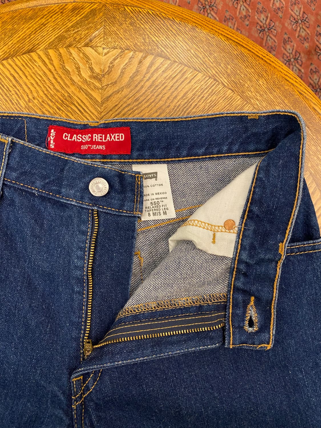 빈티지 리바이스 550 진청 테이퍼드진 상품이미지7