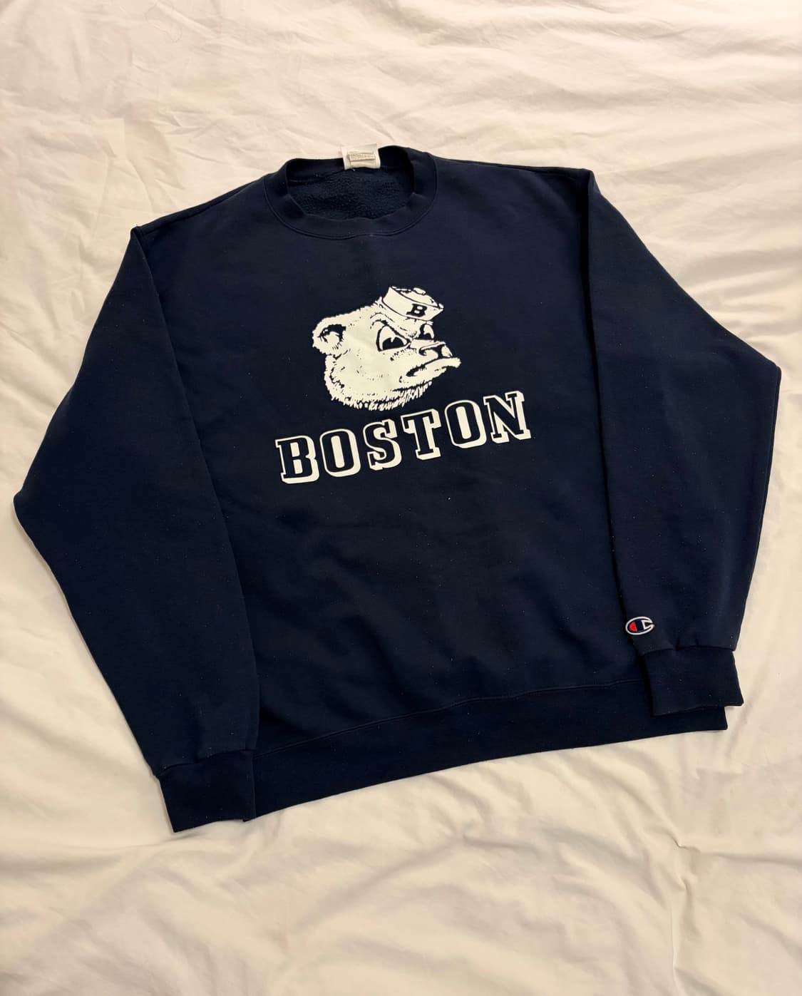 [L-XL] 빈티지 챔피온 보스턴 맨투맨 스웻셔츠 네이비 상품이미지1