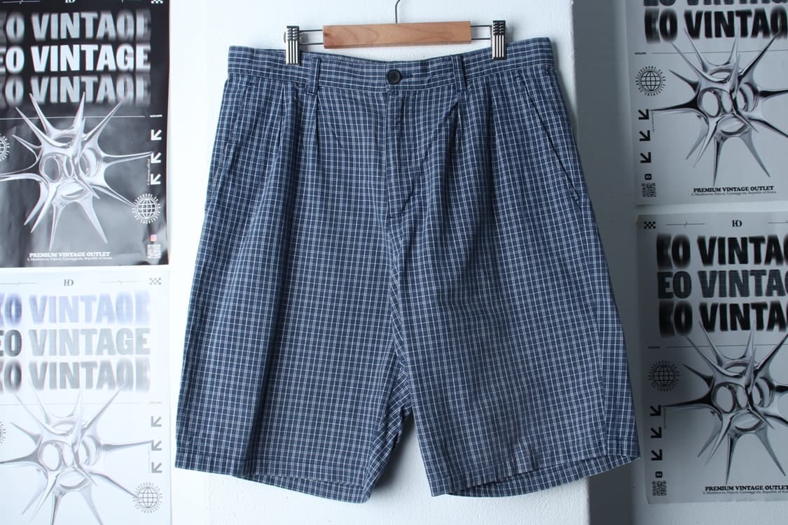 (L) 스포츠리플레이 반바지 팬츠 90년대 체크 아메카지-P9705 상품이미지2