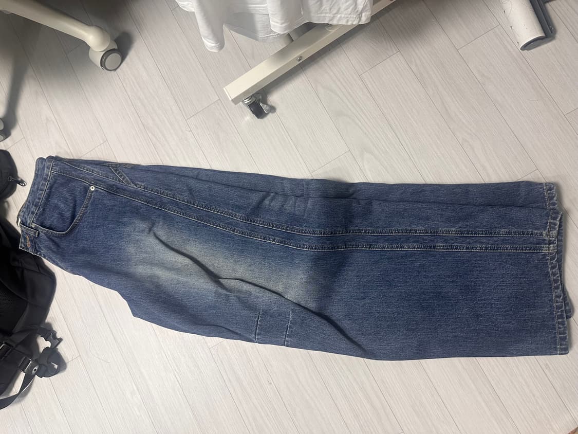 다이브인 와이드 커브드 데님팬츠 0사이즈 상품이미지5
