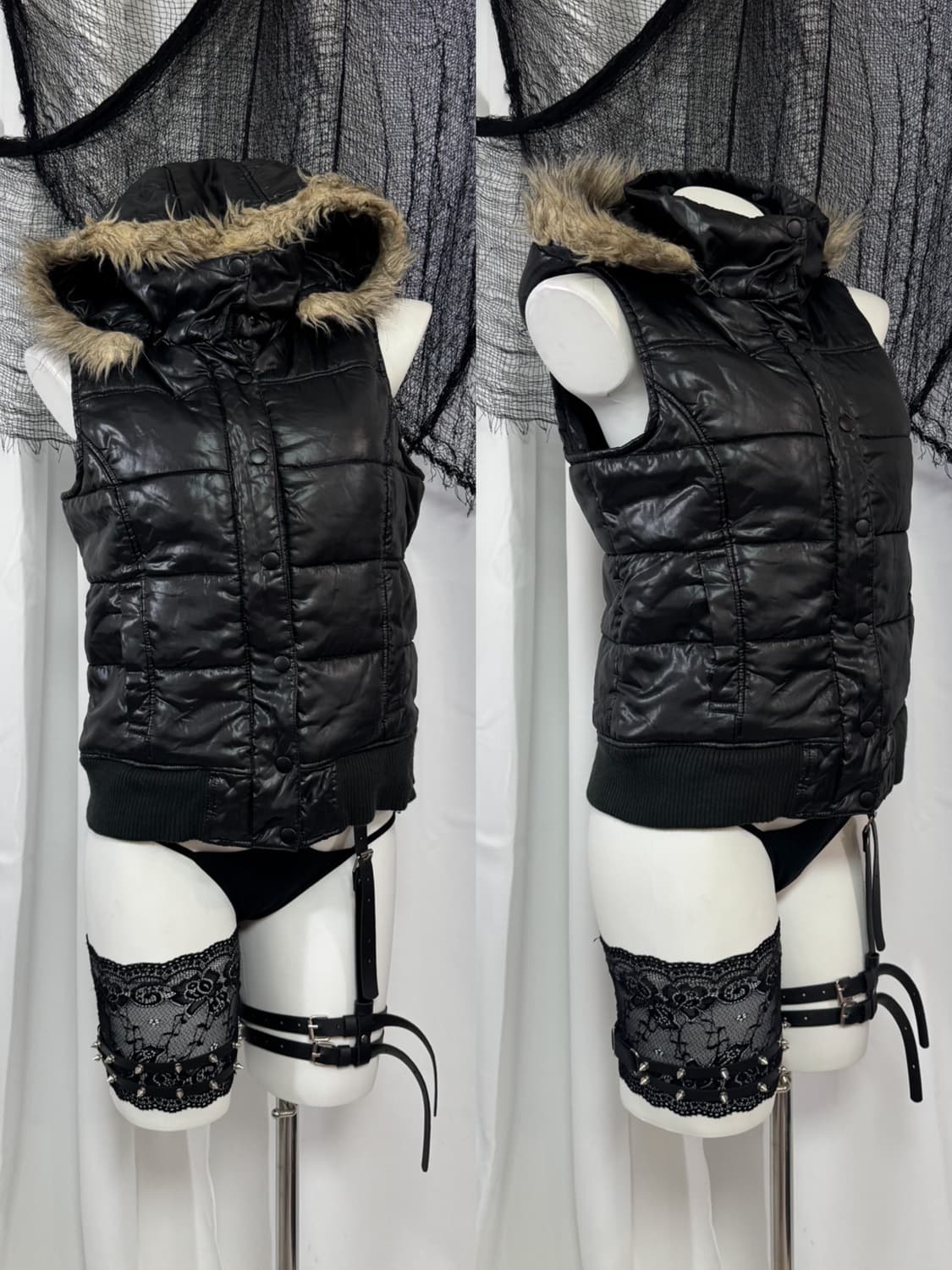 fur padding vest 상품이미지1