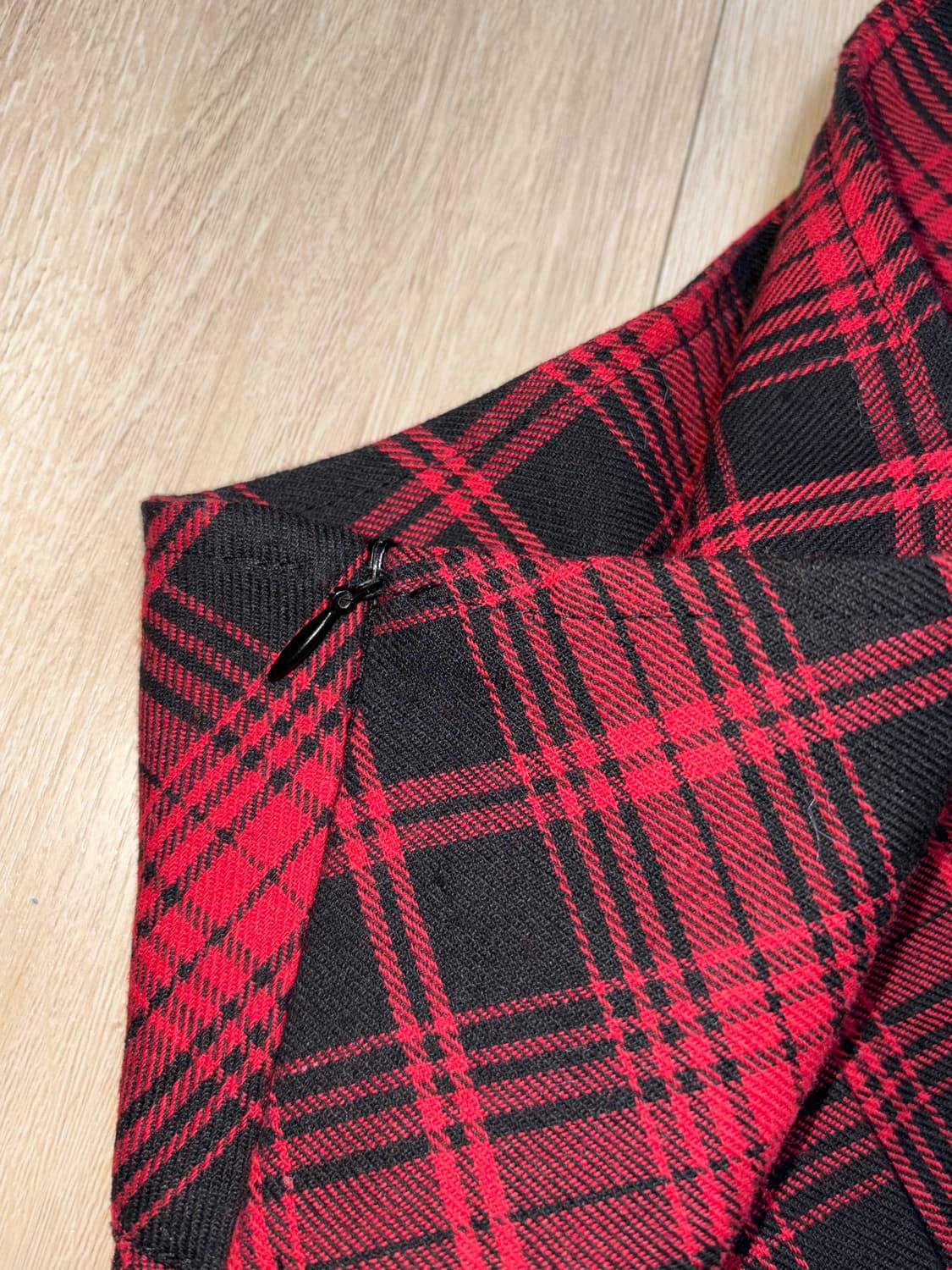 나나 체크 스커트 상품이미지3