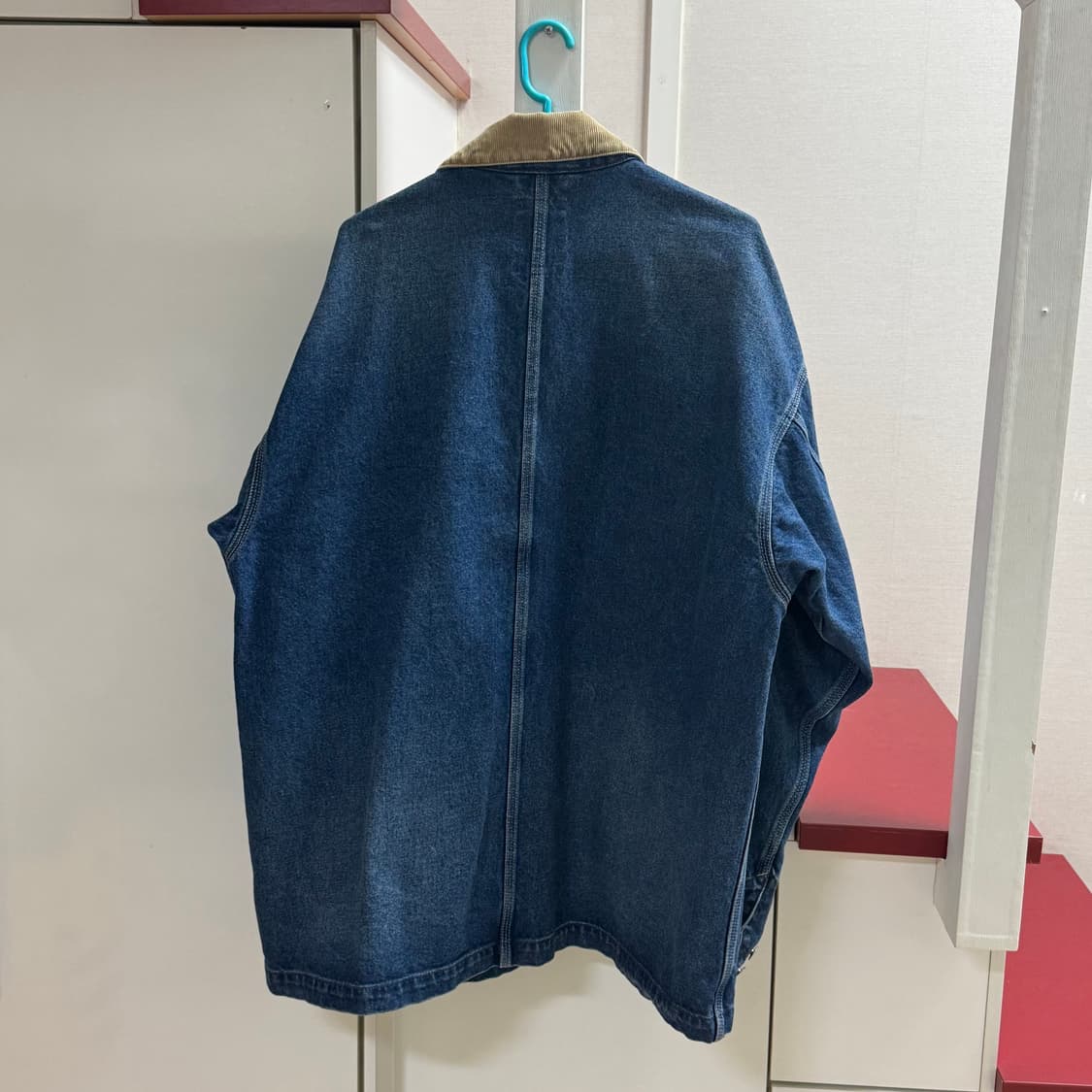 빔즈 루즈 데님 커버올 워크자켓 L 인디고 상품이미지2